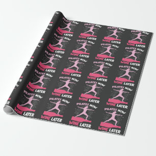Superskoj Pilates Idrottsman Gift Vin Drinking Wom Presentpapper