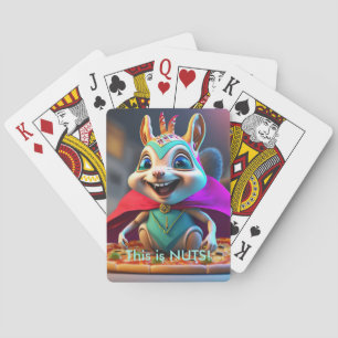 Superskoj Squirrel Pizza Nöt kort Casinokort