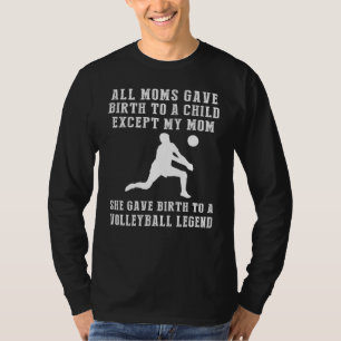 Superskoj T-Shirt: Fira din volleyboll i Mammor T Shirt
