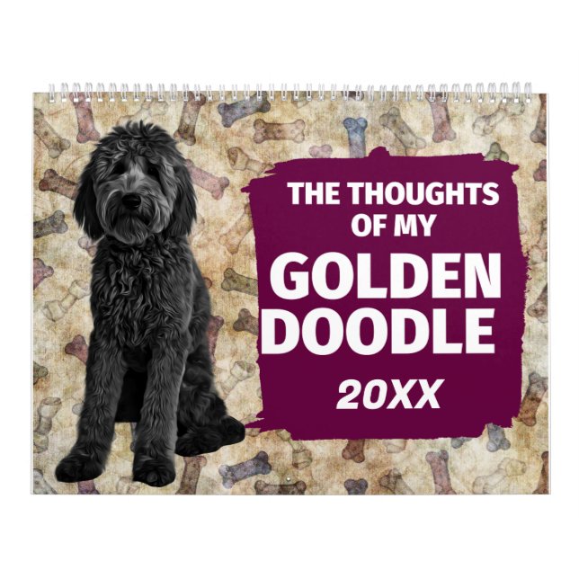 Superskoj Tankar i min Goldendoodle-kalender Kalender (Omslag)