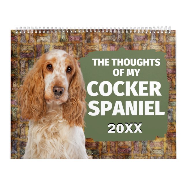 Superskoj Tankar i min spanska Cocker Calendar Kalender (Omslag)