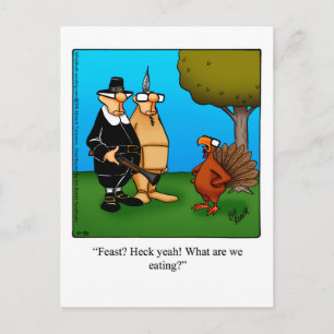 Superskoj Thanksgiving Humor vykort