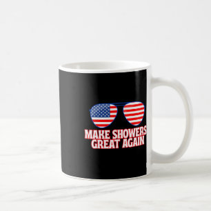 Superskoj Trump America 2025 Lustigt duschar Meme Kaffemugg