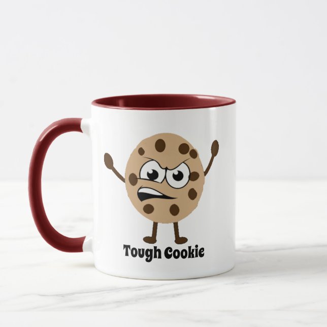 Superskoj Tuff Chocolate Chip Cookie Humor-kaffe Mugg (Vänster)