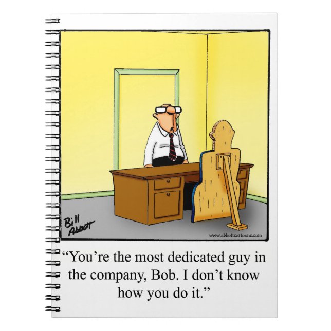 Superskoj Workplace Humor bärbara datorer Anteckningsbok (Framsidan)