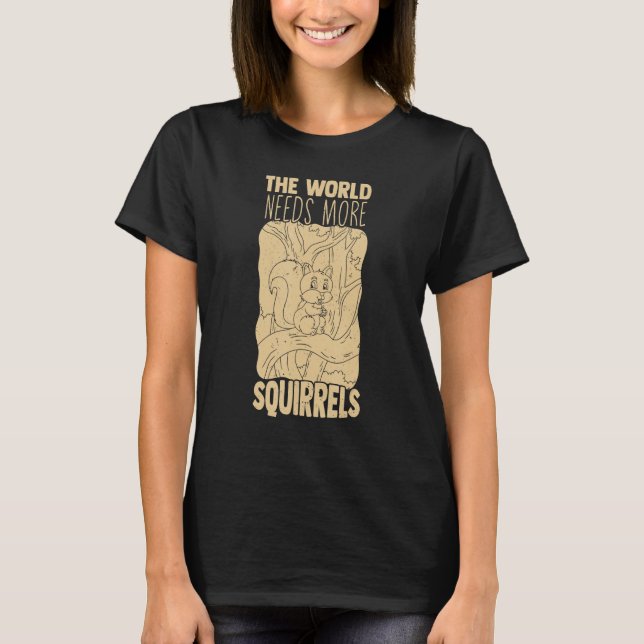 Superskoj World behöver fler ekorrar Chipmunk Anim T Shirt (Framsida)