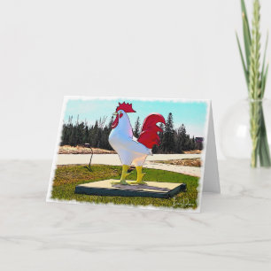 Superskojet Chicken Joke Card - Lisa Drew Tack Kort