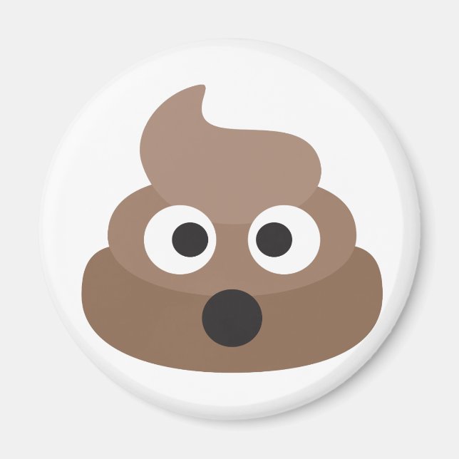 Superskojet chockade Emoji Poop Magnet (Framsidan)