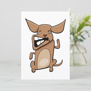 Superskojet Cute Pet Tecknad Crazy Inbjudningar