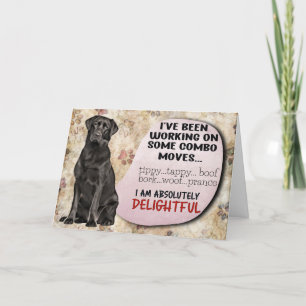 Superskojet från Labrador Birthday Kort