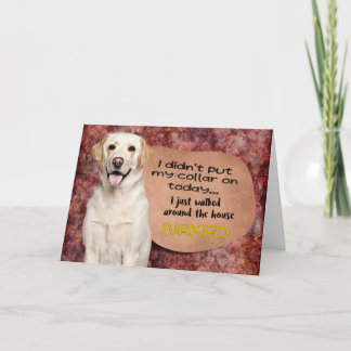 Superskojet från Labrador Birthday Kort