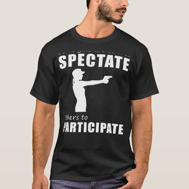 Superskojet Gun Enthusiast Tee - Spectate eller Pa (Framsida)