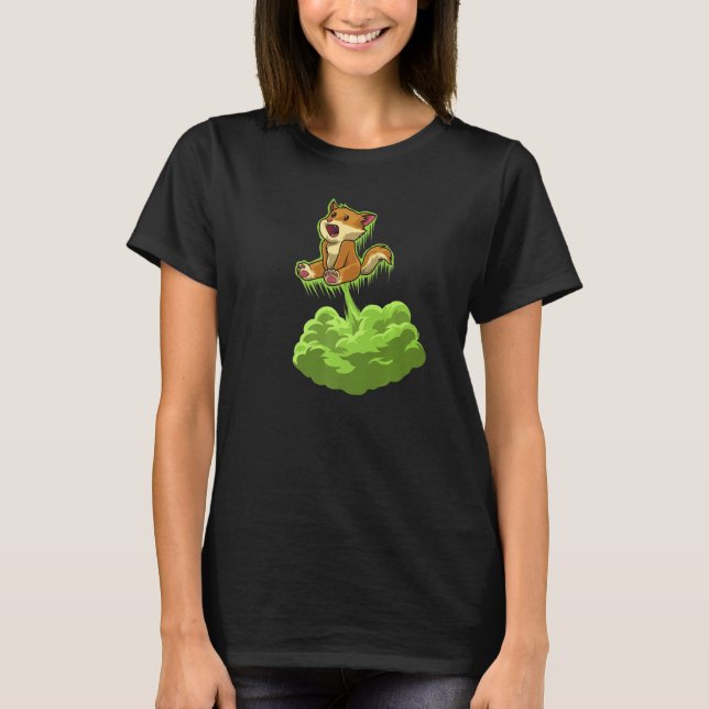 Superskojet "Lung Farting Cat" T Shirt (Framsida)