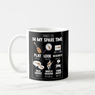 Superskojet My Spare Times spelar en stark Ukulele Kaffemugg