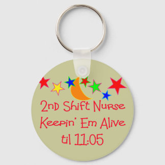 Superskojet Nurse Gifts "2nd Shift Nurse" Nyckelring