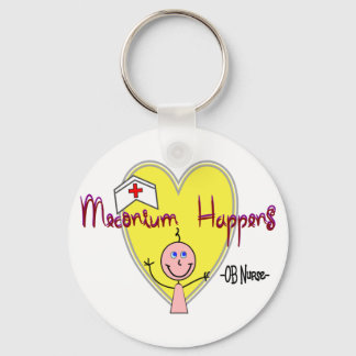 Superskojet OB Nurse "Meconium Happens" Nyckelring