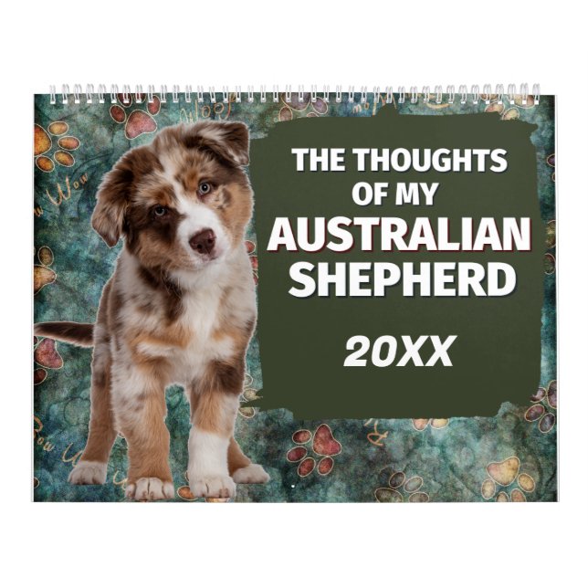 Superskojet Tankar i Australian shepherd Kalender (Omslag)