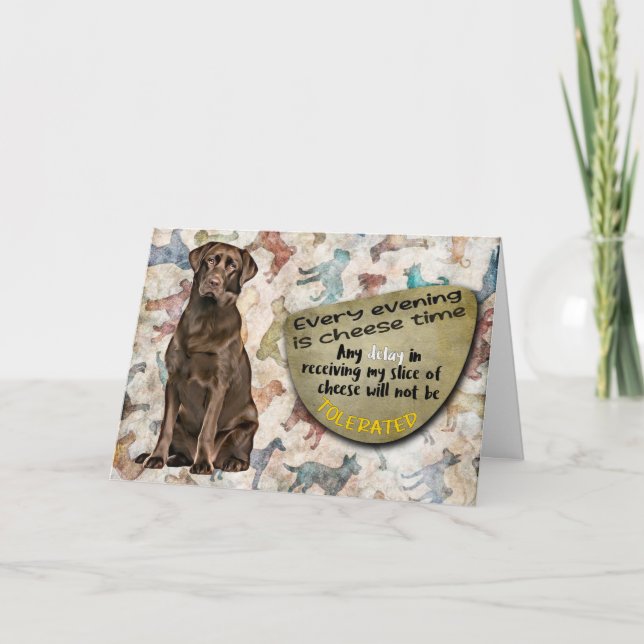 Superskojet tänkte på Labrador-födelsedagen Kort (Framsida)