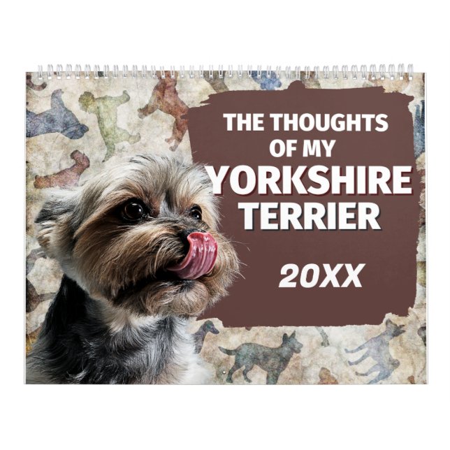 Superskojet Thoughts i My Yorkshire Terrier Kalender (Omslag)