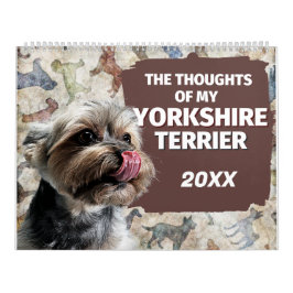 Superskojet Thoughts i My Yorkshire Terrier Kalender
