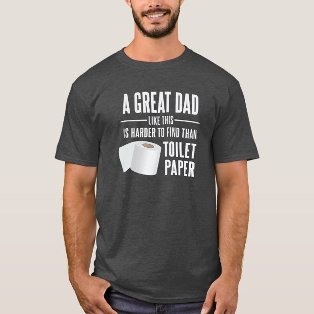 superskojet Underbarare Pappa Toilet papprare bris T Shirt (Framsida)