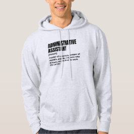 Superskojets administrativa assistentdesign hoodie