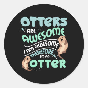 Superskojets ostron är Fantastisk 4 Otter Fläkt Runt Klistermärke