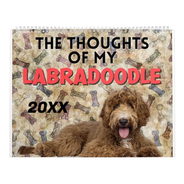 Superskojets tankar om min labradoodle kalender (Omslag)