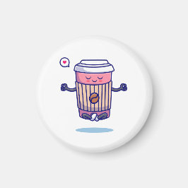 Superskojets Tecknad Kaffetecken Magnet