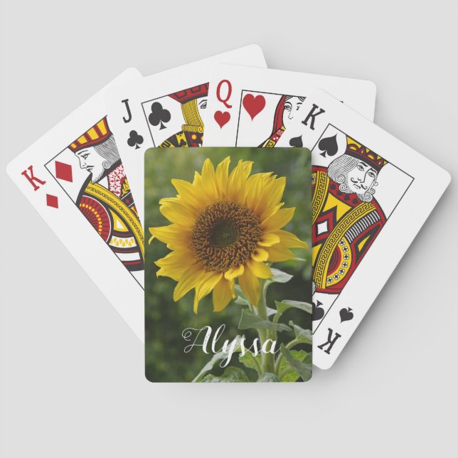 Supersolroskort med Namn Casinokort (Baksidan)