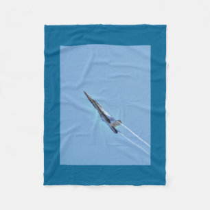Supersonic Airforce Jet-Fighter Designer Gift Fleecefilt