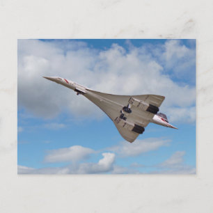 Supersonic Concorde G-BOAB Vykort