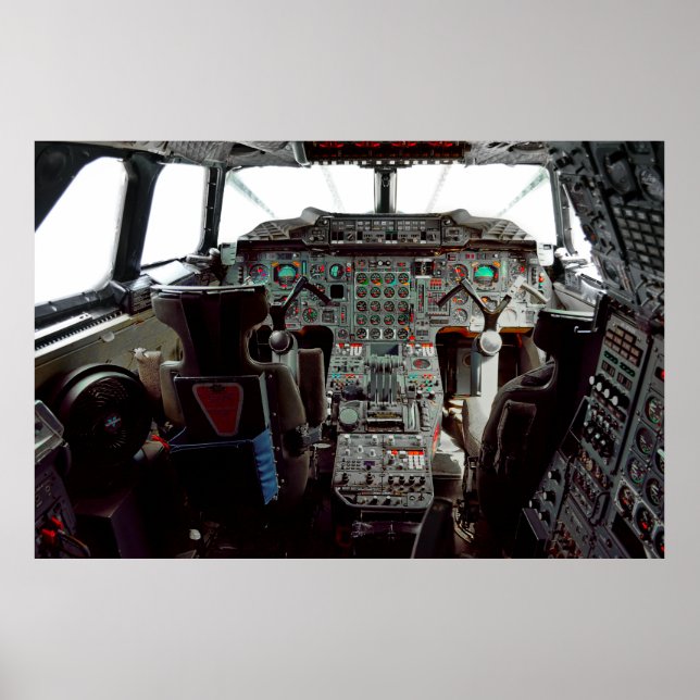 SUPERSONIC CONCORDE JET COCKPIT POSTER (Framsidan)