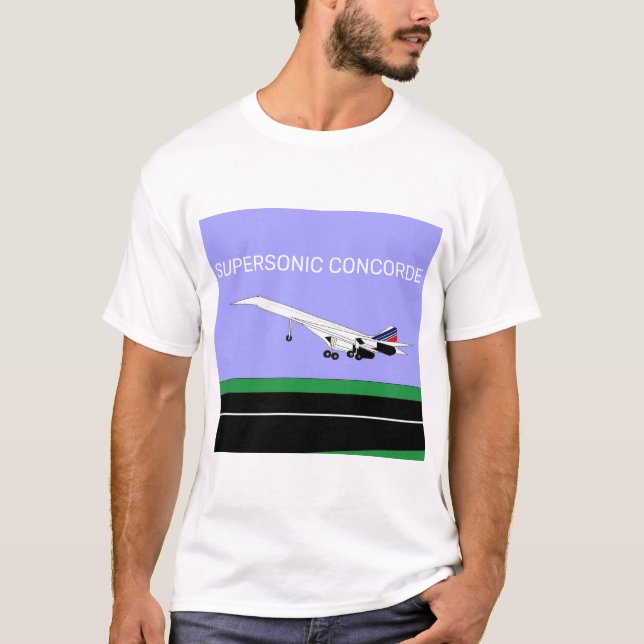 Supersonic Concorde T Shirt (Framsida)