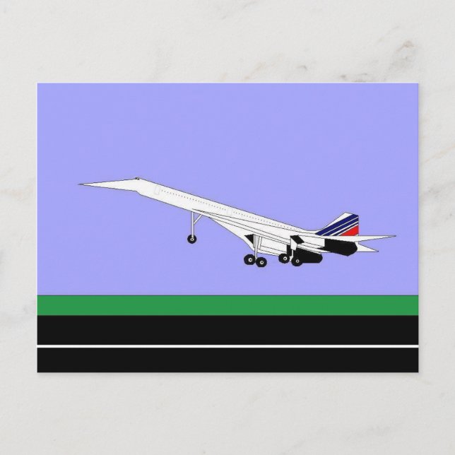 Supersonic Concorde Vykort (Framsida)