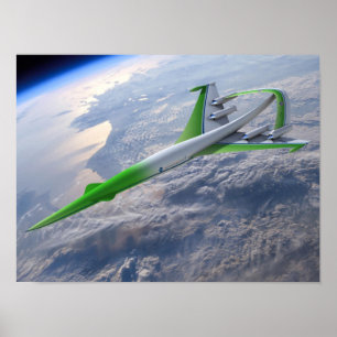Supersonic grön maskin poster