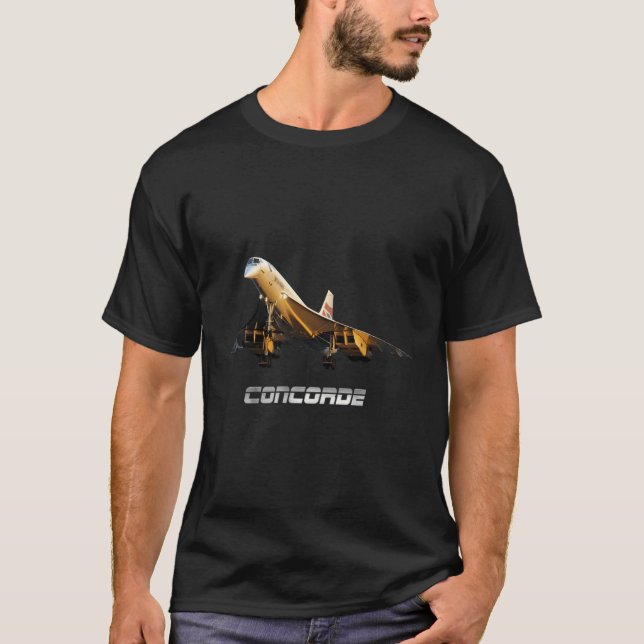 Supersonic Jet Concorde T Shirt (Framsida)