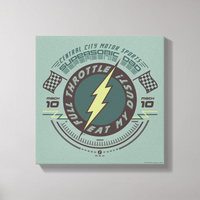 Supersonic Pappa - Central City Motor Sports Canvastryck (Framsida)