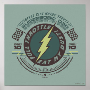 Supersonic Pappa - Central City Motor Sports Poster