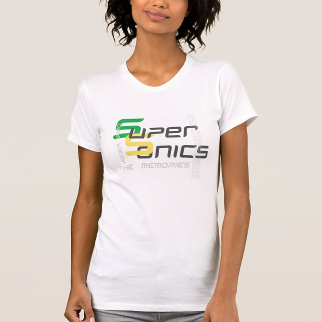 SuperSonics vintageutslagsplats T-shirt (Framsida)