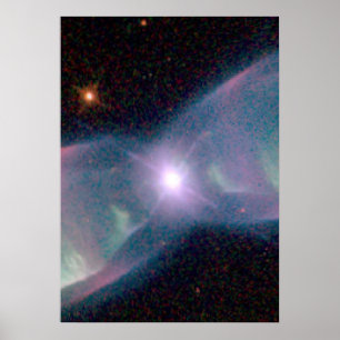 Supersonisk avgas från Nebula M2-9 Poster