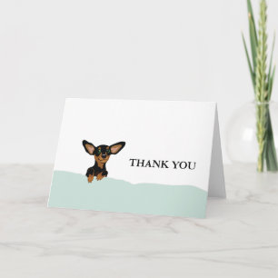 Supersöt dachshund-valp tack för ditt kort