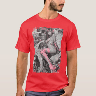 Supersport cykel Superbike Pinup Flicka Racing Mot T Shirt