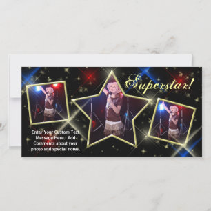 SuperStar Anpassningsbar-fotokort, modellens Skönh