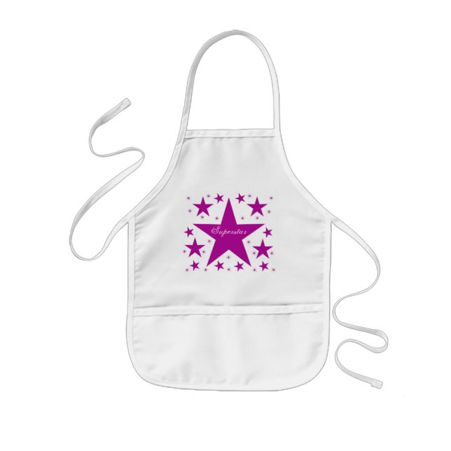 Superstar Apron, Lila Barnförkläde (Framsidan)