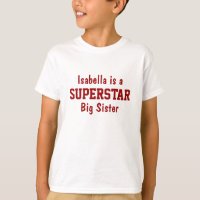 Superstar Big Sister Personlig T-Shirt