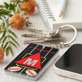 Superstar Cartoon Monogram Svart Röd