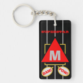 Superstar Cartoon Monogram Svart Röd