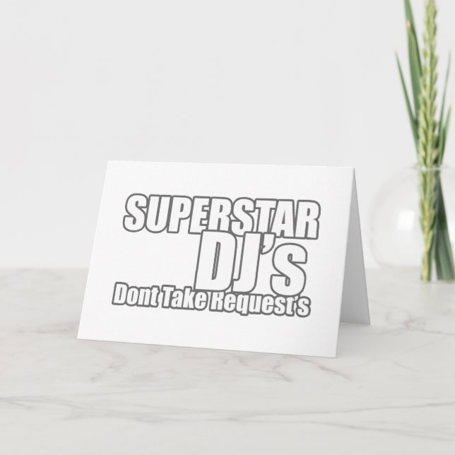 Superstar DJ Kort (Framsida)