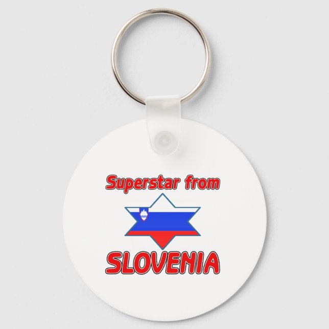 Superstar från Slovenien Nyckelring (Framsida)